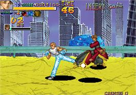 In game image of Thunder Heroes on the Arcade.