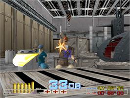 In game image of Time Crisis on the Arcade.