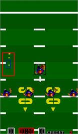 In game image of TouchDown Fever on the Arcade.