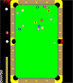 In game image of Tri-Pool on the Arcade.