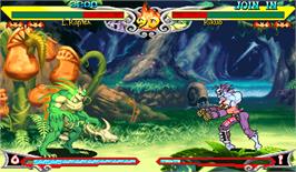 In game image of Vampire Savior: The Lord of Vampire on the Arcade.