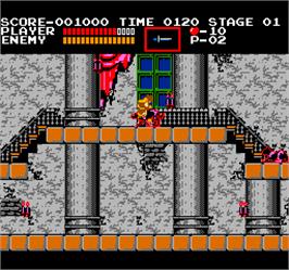 In game image of Vs. Castlevania on the Arcade.