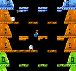 In game image of Vs. Ice Climber on the Arcade.