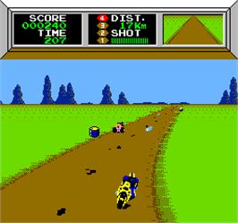 In game image of Vs. Mach Rider on the Arcade.