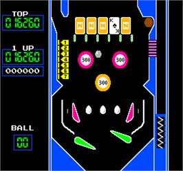 In game image of Vs. Pinball on the Arcade.