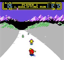 In game image of Vs. Slalom on the Arcade.