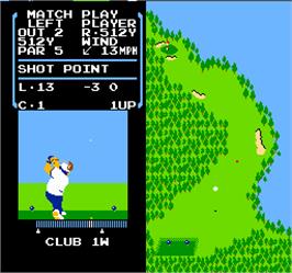 In game image of Vs. Stroke & Match Golf on the Arcade.