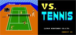 In game image of Vs. Tennis on the Arcade.