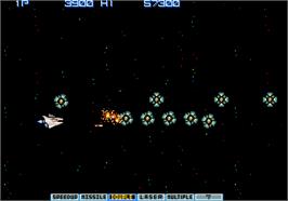 In game image of Vulcan Venture on the Arcade.