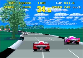 In game image of WEC Le Mans 24 on the Arcade.