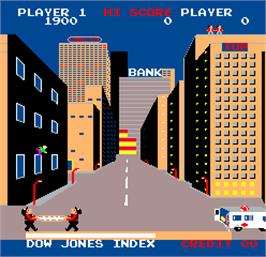 In game image of Wall Street on the Arcade.