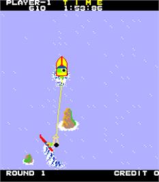 In game image of Water Ski on the Arcade.