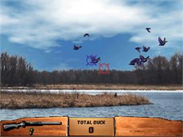 In game image of Wing Shooting Championship V2.00 on the Arcade.