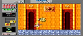 In game image of Wonder Boy in Monster Land on the Arcade.