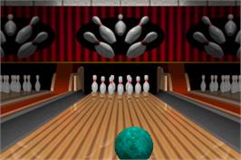 In game image of World Class Bowling on the Arcade.