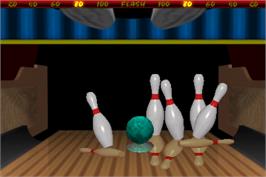 In game image of World Class Bowling Deluxe on the Arcade.