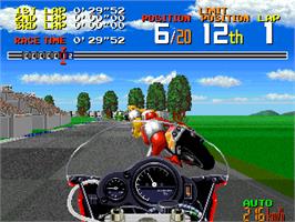In game image of World Grand Prix on the Arcade.