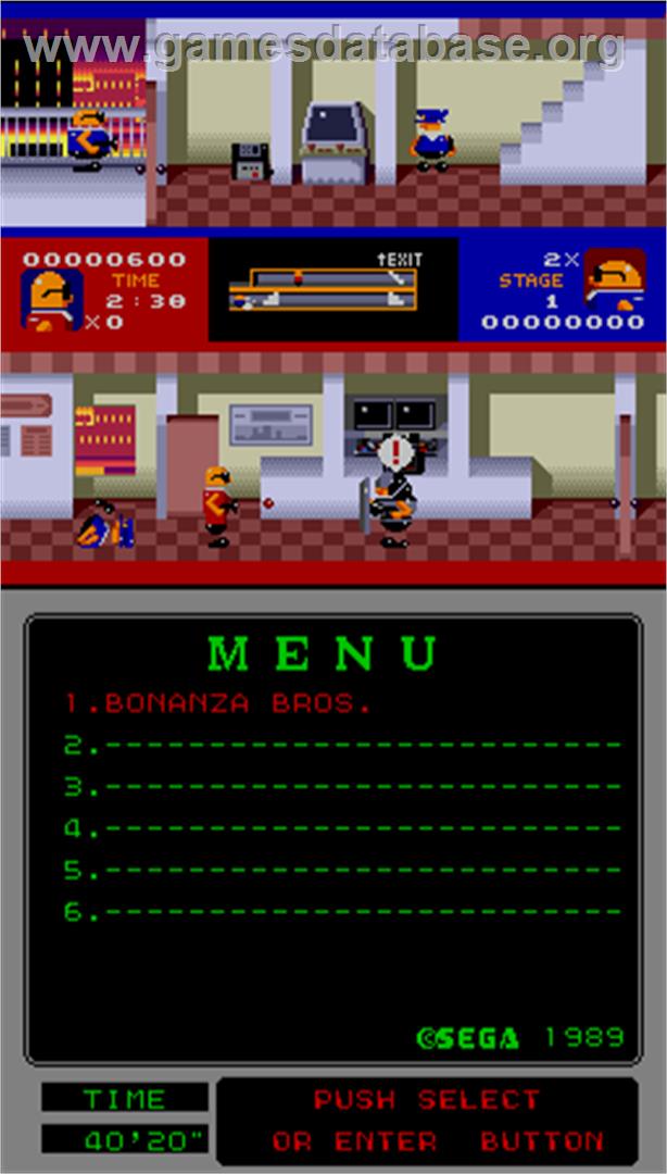 Bonanza Bros. - Arcade - Artwork - In Game