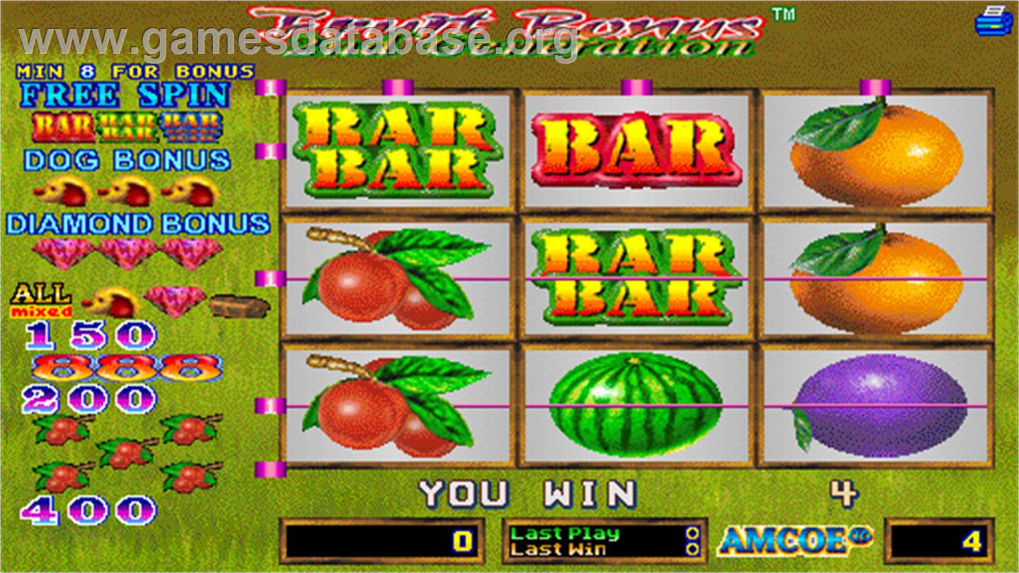 Fruit Bonus 2nd Generation - Arcade - Artwork - In Game