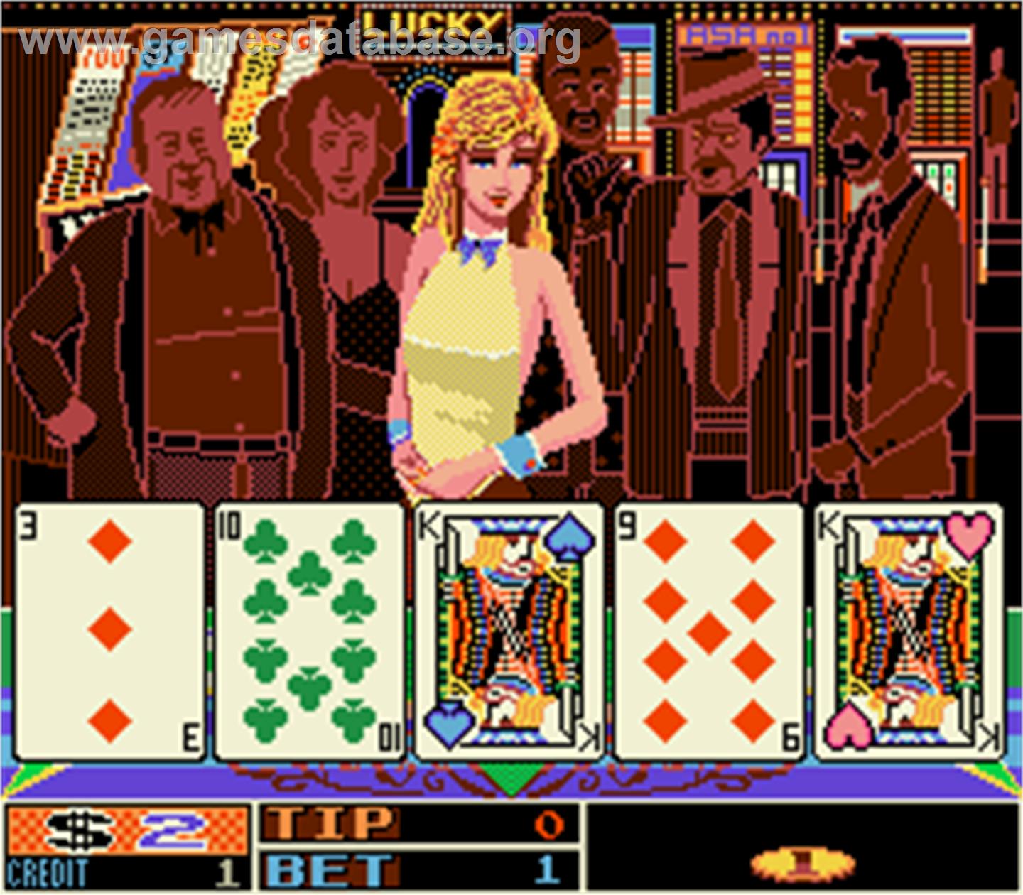 Gals Ds - Three Dealers Casino House - Arcade - Artwork - In Game