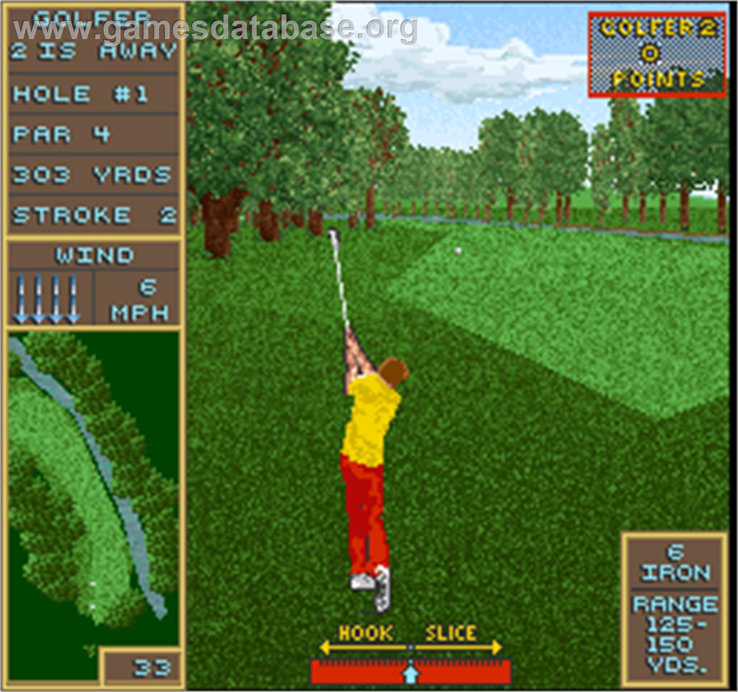 Golden Par Golf - Arcade - Artwork - In Game
