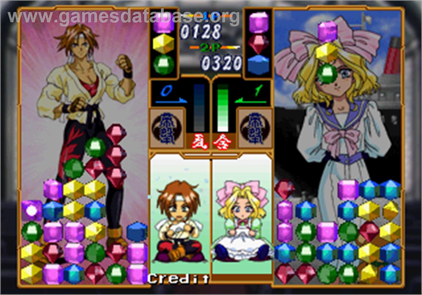 Hanagumi Taisen Columns - Sakura Wars - Arcade - Artwork - In Game