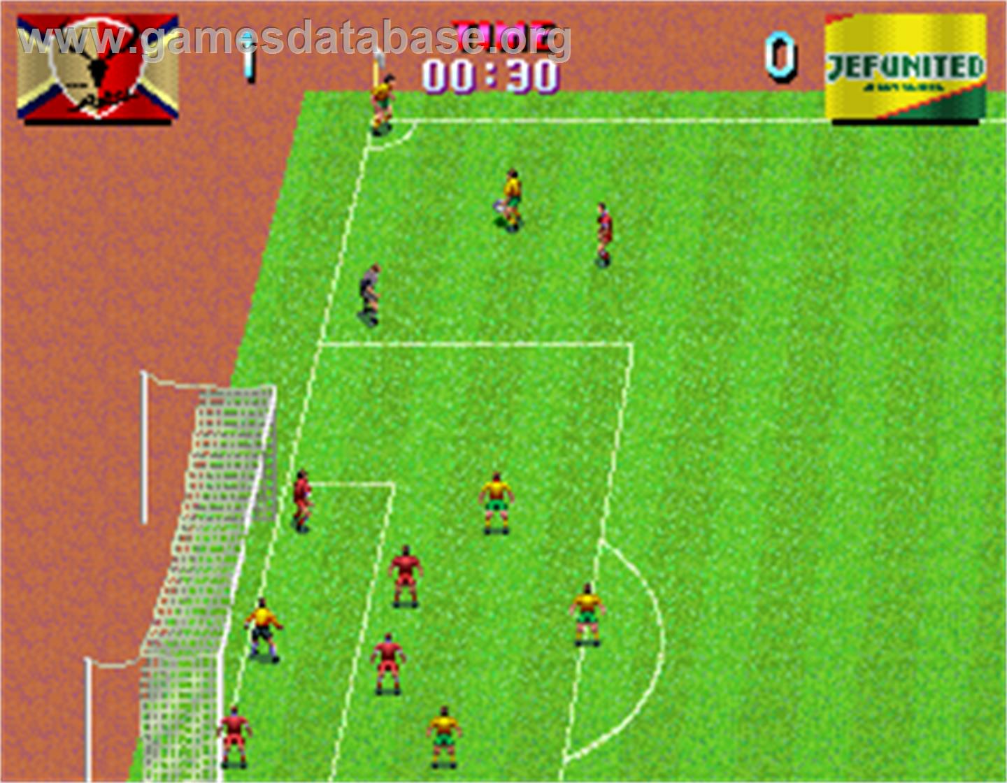 J-League Soccer V-Shoot - Arcade - Artwork - In Game