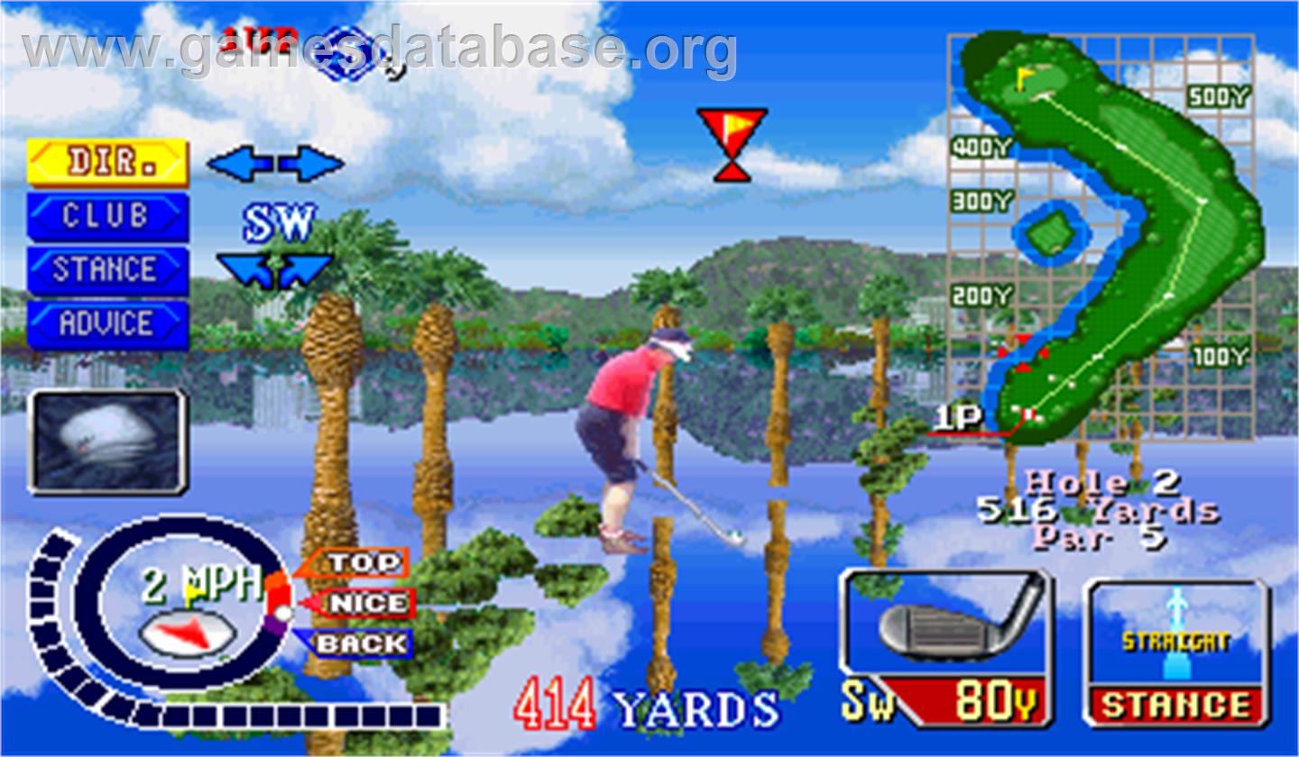 Konami's Open Golf Championship - Arcade - Artwork - In Game