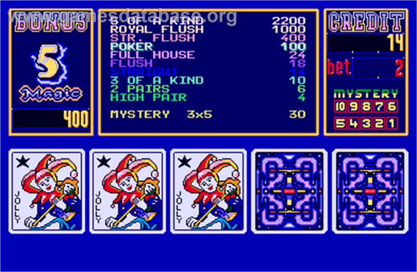 Magic Card II - Arcade - Artwork - In Game