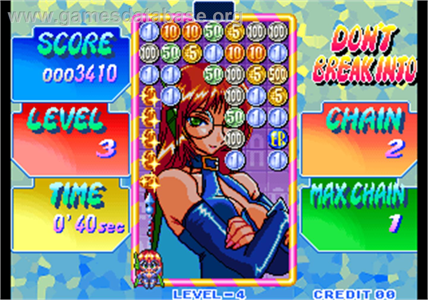 Money Puzzle Exchanger / Money Idol Exchanger - Arcade - Artwork - In Game