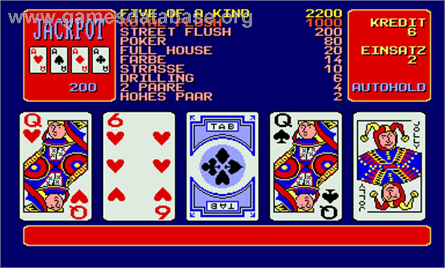 Royal Card - Arcade - Artwork - In Game