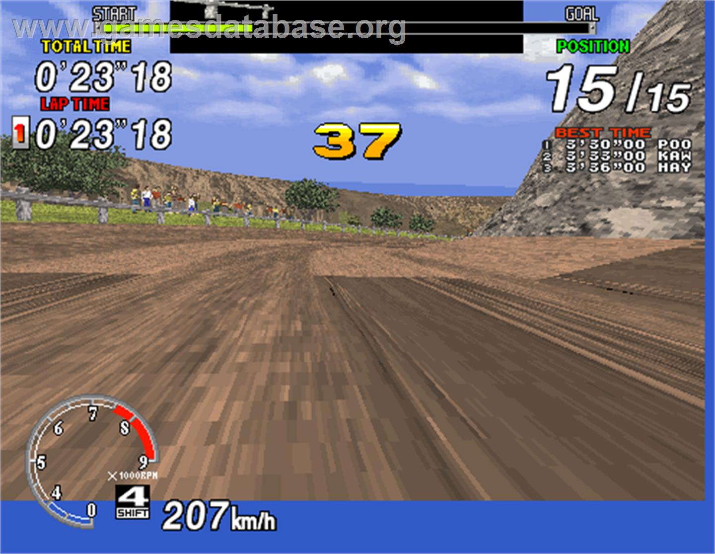 Sega Rally Championship - Arcade - Artwork - In Game