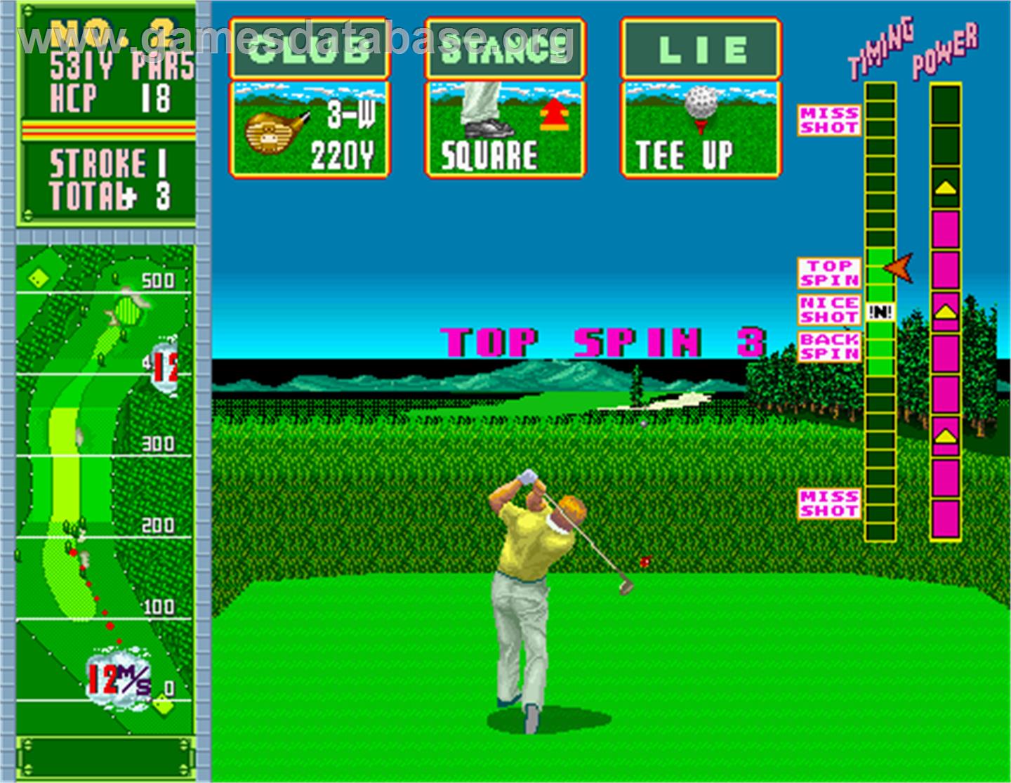 Super Masters Golf - Arcade - Artwork - In Game