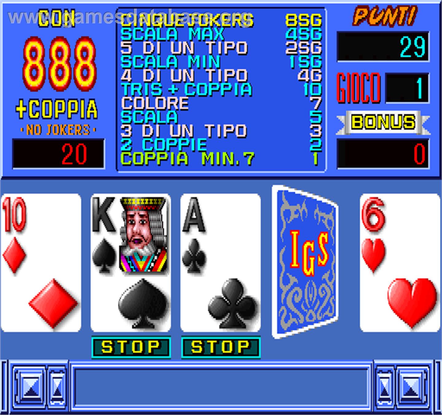 Super Poker - Arcade - Artwork - In Game