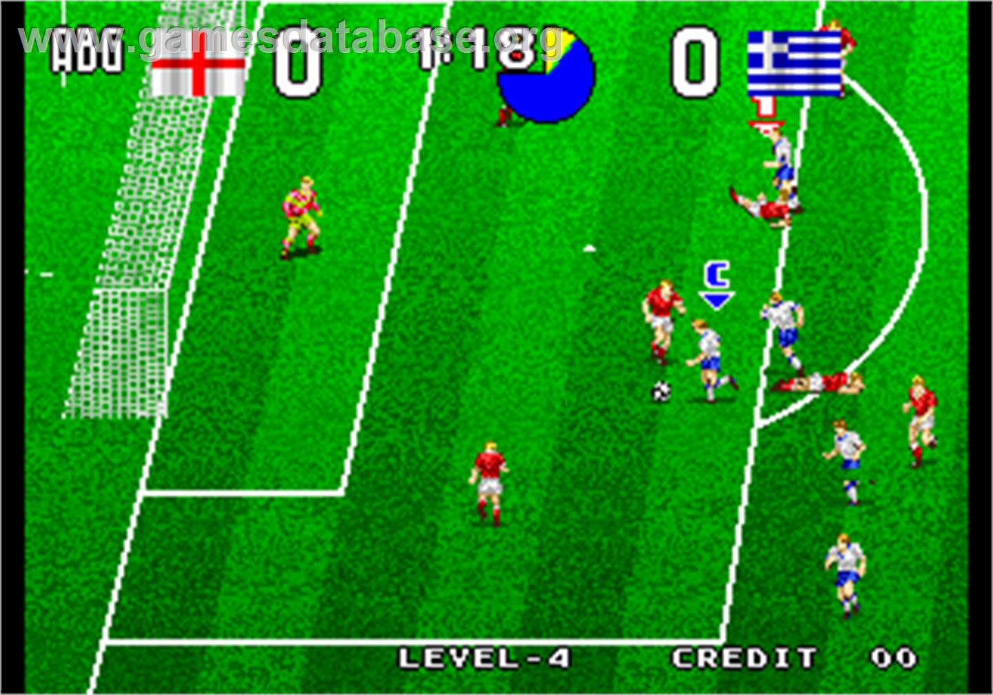 Tecmo World Soccer '96 - Arcade - Artwork - In Game