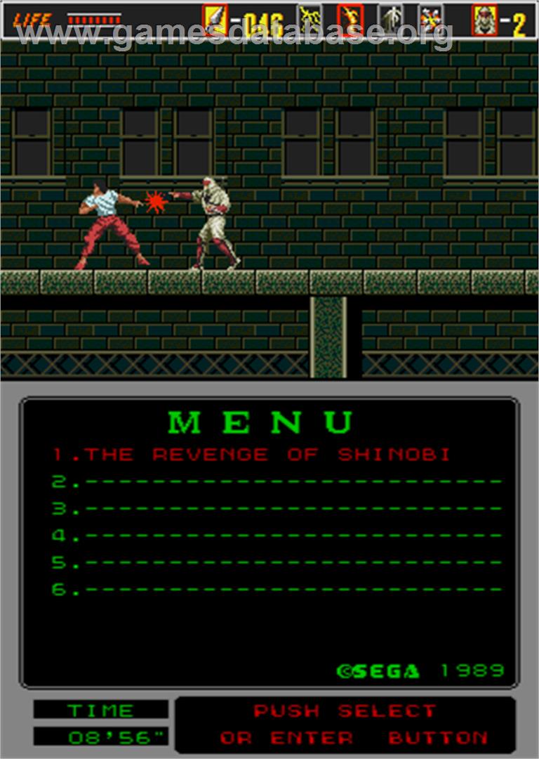 The Revenge of Shinobi - Arcade - Artwork - In Game