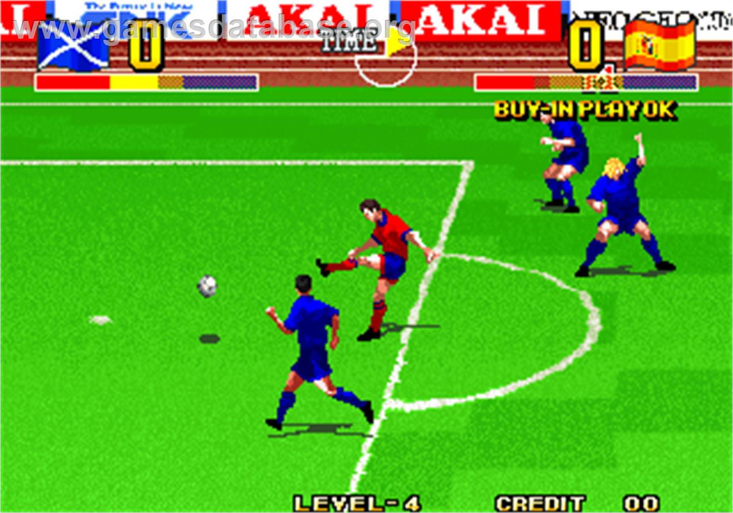 The Ultimate 11 - The SNK Football Championship / Tokuten Ou - Honoo no Libero - Arcade - Artwork - In Game