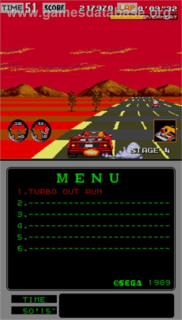 Turbo Outrun - Arcade - Artwork - In Game