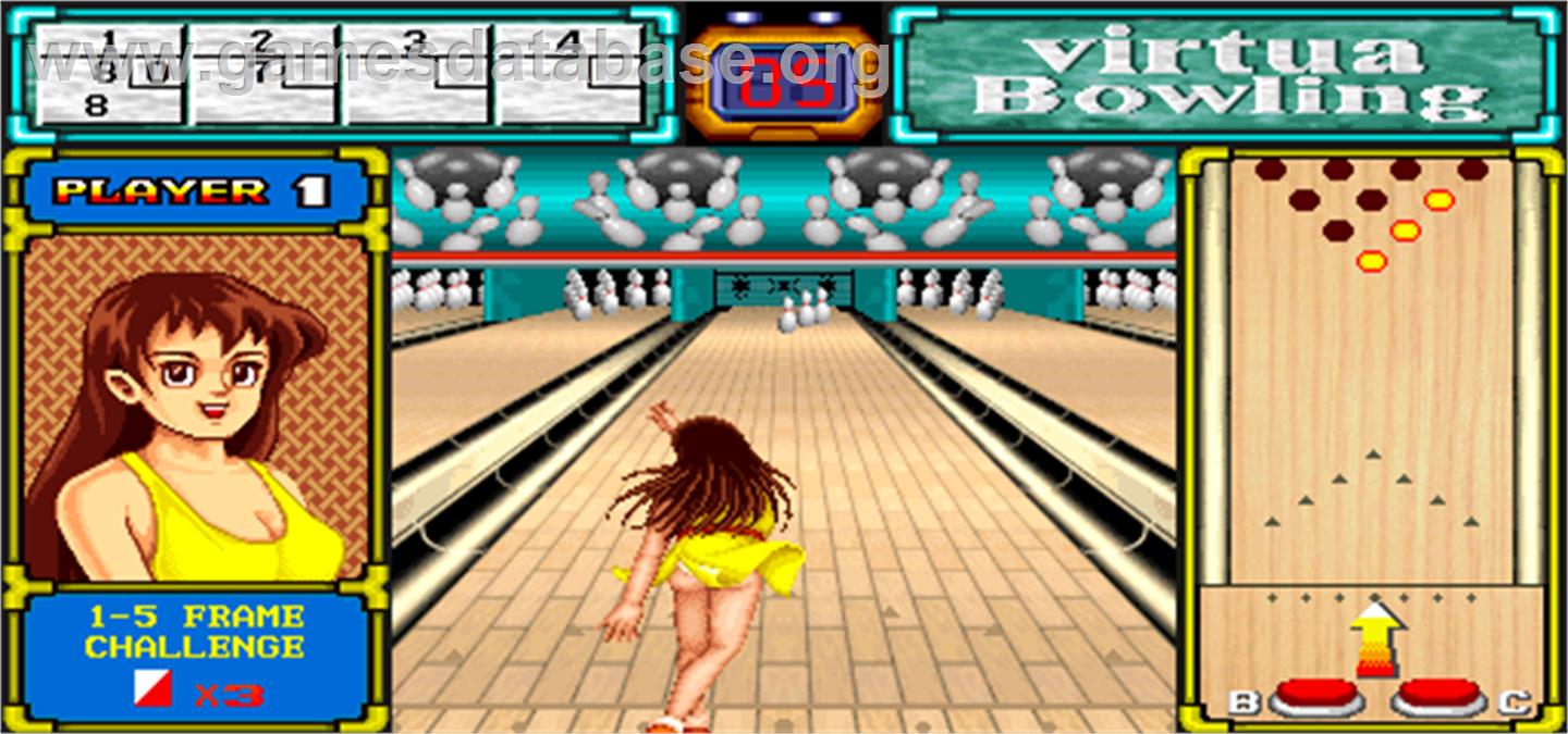Virtua Bowling - Arcade - Artwork - In Game