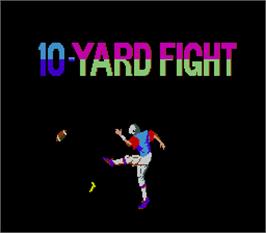 Title screen of 10-Yard Fight on the Arcade.