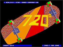 Title screen of 720 Degrees on the Arcade.