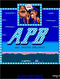 Title screen of APB - All Points Bulletin on the Arcade.
