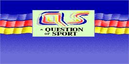 Title screen of A Question of Sport on the Arcade.