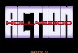 Title screen of Action Hollywood on the Arcade.