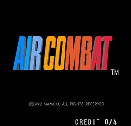 Title screen of Air Combat on the Arcade.