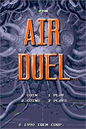 Title screen of Air Duel on the Arcade.