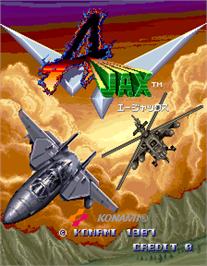 Title screen of Ajax on the Arcade.