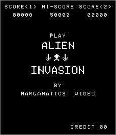 Title screen of Alien Invasion on the Arcade.