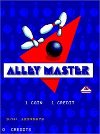 Title screen of Alley Master on the Arcade.