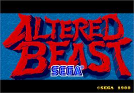 Title screen of Altered Beast on the Arcade.